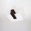 Sollux Lighting LED flush ceiling lamp with a wooden frame