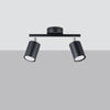 Modern ceiling lights with semi flush mount Sollux Lighting Ceiling Lamp LEMMI 2 Black
