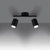 Functional LED lighting Sollux Lighting Ceiling Lamp LEMMI 2 Black