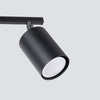Minimalist semi flush mount ceiling light Sollux Lighting Ceiling Lamp LEMMI 2 Black