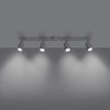 Minimalist Design With Sollux Lighting Ceiling Lamp LEMMI 4L White
