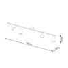 Stylish Illumination From Sollux Lighting Ceiling Lamp LEMMI 4L White
