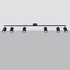 Sollux Lighting Ceiling Lamp LEMMI 6L Black for sophisticated home lighting.
