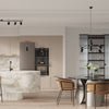 Sleek black Sollux Lighting Ceiling Lamp LEMMI 6L for minimalist interiors.
