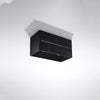 Contemporary flush ceiling lights Sollux Lighting  Ceiling lamp LOBO 2 black