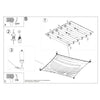 Sleek Sollux Lighting Ceiling Lamp LUNA 4 White for hallways and living rooms