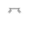 Adjustable angle semi flush mount lighting Sollux Lighting Ceiling Lamp Merida 2 Grey