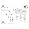 Semi flush ceiling light Sollux Lighting Ceiling lamp MERIDA 3 grey
