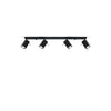 Raw industrial style led lights Sollux Lighting Ceiling lamp MERIDA 4L black