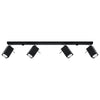 Stylish semi flush mount ceiling light Sollux Lighting Ceiling lamp MERIDA 4L black