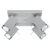 Stylish semi flush mount ceiling light Sollux Lighting Ceiling lamp MERIDA 4 grey