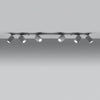 High-quality steel semi flush ceiling lights Sollux Lighting Ceiling lamp MERIDA 6L grey
