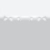 Adjustable angle semi flush mount lighting Sollux Lighting  Ceiling lamp MERIDA 6L white