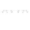 High-quality steel semi flush ceiling lights Sollux Lighting Ceiling lamp MERIDA 6L white