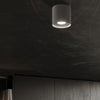 MIKA Grey Flush Ceiling Light for Contemporary Interiors
