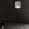 Modern Flush Mount Ceiling Light: Sollux Lighting MIKA White
