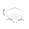 Sleek Sollux Lighting Ceiling Lamp MONO 1 White adding charm to any room
