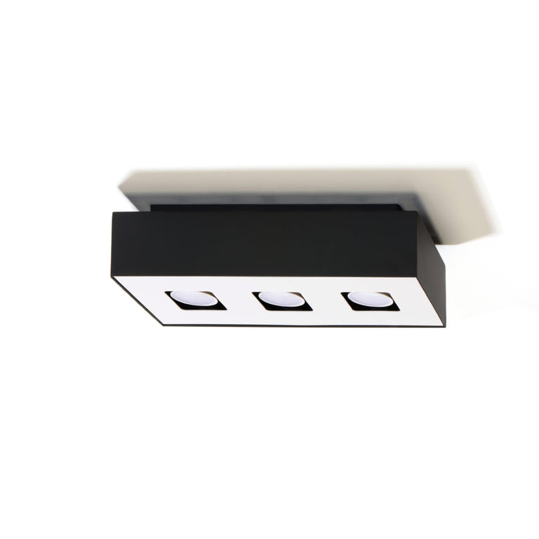 Sollux Lighting Ceiling Lamp MONO 3 Black