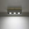 Elegant Sollux Lighting Ceiling Lamp MONO 3 White for contemporary lighting