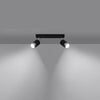 Stylish Sollux NERO 2 Ceiling Lamp for Industrial Interiors
