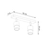 Versatile Sollux Lighting Ceiling Lamp NERO 2 for Any Space
