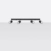 Sollux Lighting Ceiling lamp NERO 4 black/chrome enhancing office space