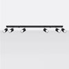 Stylish Sollux Lighting Ceiling Lamp NERO 6 Black/Chrome in loft decor
