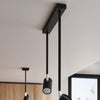Versatile Ceiling lamp NORANO 2 black for both homes and offices