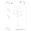 NORANO lighting semi flush ceiling light for loft-style interiors