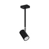 Black semi flush mount lighting NORANO ceiling lamp with adjustable arms
