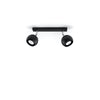 Elegant semi flush ceiling lights by Sollux Lighting Ceiling Lamp OCULARE 2 black