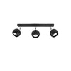 Modern semi flush ceiling lights Sollux Lighting Ceiling Lamp OCULARE 3 black