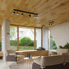 Ceiling lamp OCULARE 4L black for ultra-modern living rooms