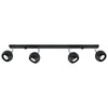 Ceiling lamp OCULARE 4L black  in contemporary rooms