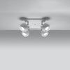 Flush semi flush ceiling lights with Sollux Lighting Ceiling Lamp OCULARE 4 White