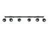 Stylish Sollux Lighting Ceiling Lamp OCULARE 6L Black for LED bulbs