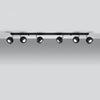 Elegant Sollux Lighting Ceiling Lamp OCULARE 6L Black in contemporary rooms