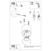 Anthracite Sollux Lighting Quad Ceiling lamp ORBIS 1 anthracite