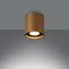 Contemporary Sollux Lighting Ceiling Lamp ORBIS 1 Gold in a stylish interior.
