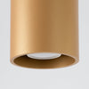 Warm ambiance created by Sollux Lighting Ceiling Lamp ORBIS 1 Gold.

