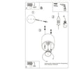 Sophisticated Sollux Lighting Ceiling Lamp ORBIS 1 Gold enhancing home decor.
