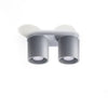 Stylish flush mount ceiling light, Sollux Lighting Orbis 2 Grey