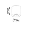 Flush mount ceiling light Sollux Lighting  Ceiling lamp ORBIS concrete