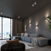 Geometric flush mount light Sollux Lighting  Ceiling lamp ORBIS concrete
