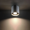Minimalistic Sollux Lighting Ceiling Lamp ORBIS 1 in grey