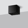 Sollux Lighting OZZY LED black flush mount ceiling light
