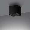 Black flush mount light Sollux Lighting OZZY LED design
