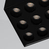Stylish flush ceiling lights Sollux Lighting OZZY black LED
