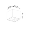 Sollux Lighting OZZY black LED modern ceiling light
