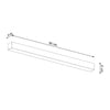 Large flush mount Sollux Lighting Ceiling lamp PINNE 90 black